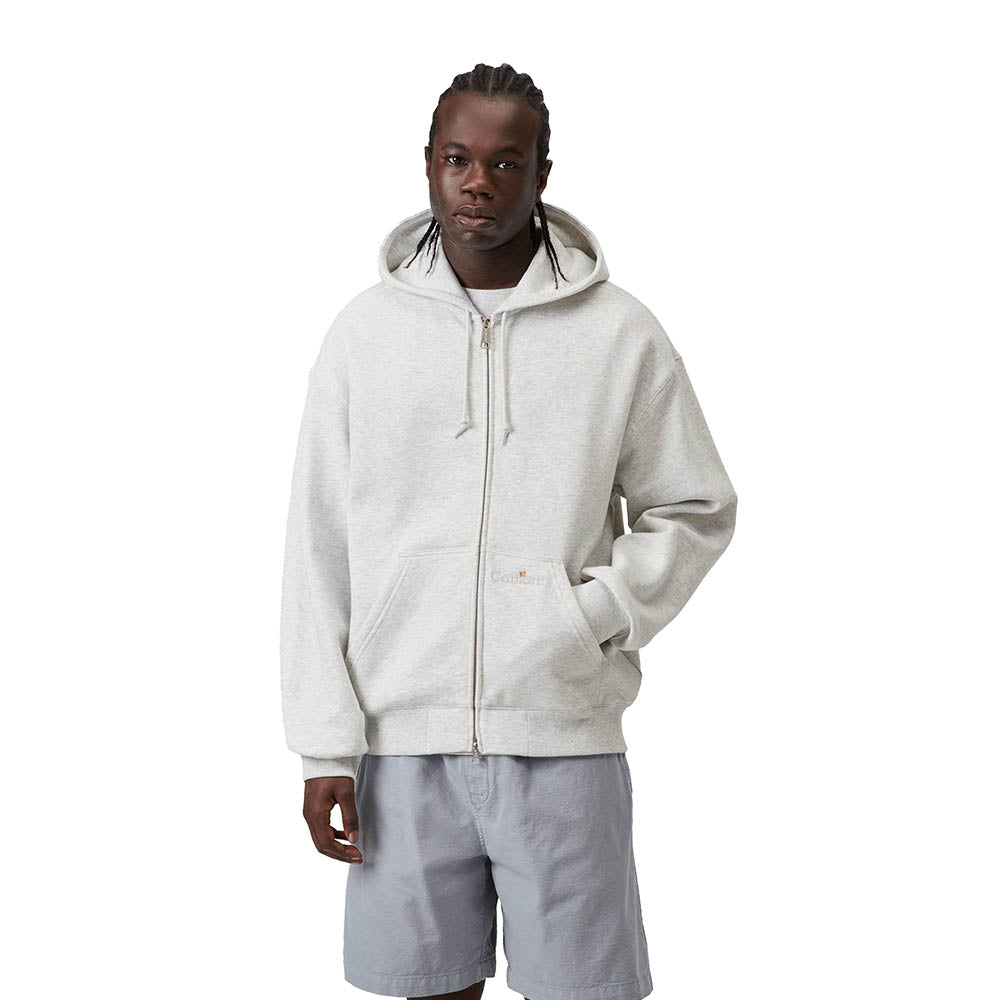 HOODED WIP LABEL SWEAT JACKET