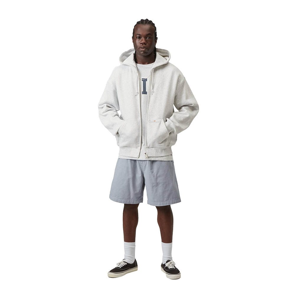 HOODED WIP LABEL SWEAT JACKET