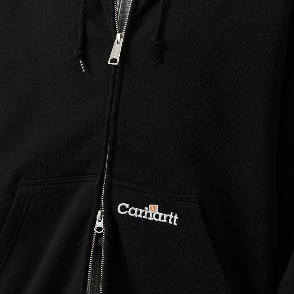 HOODED WIP LABEL SWEAT JACKET
