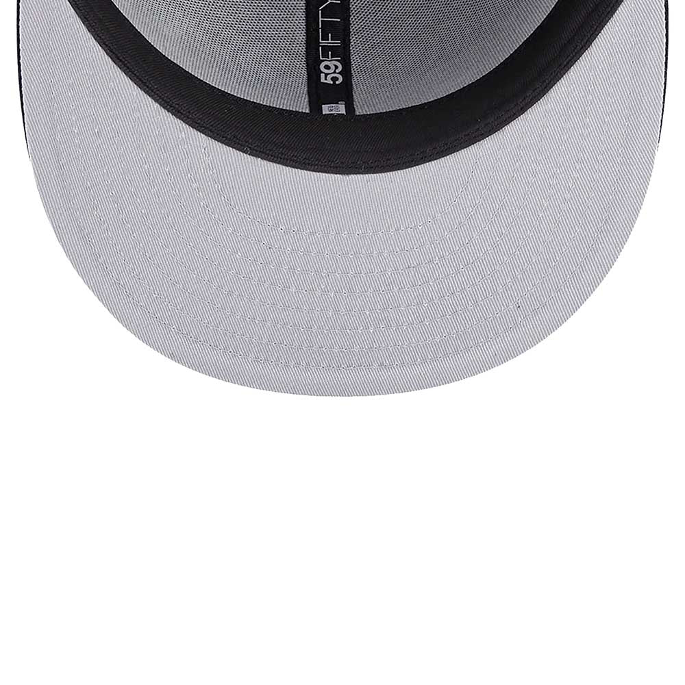 CHICAGO WHITE SOX REVERSE LOGO BLACK 59FIFTY FITTED CAP