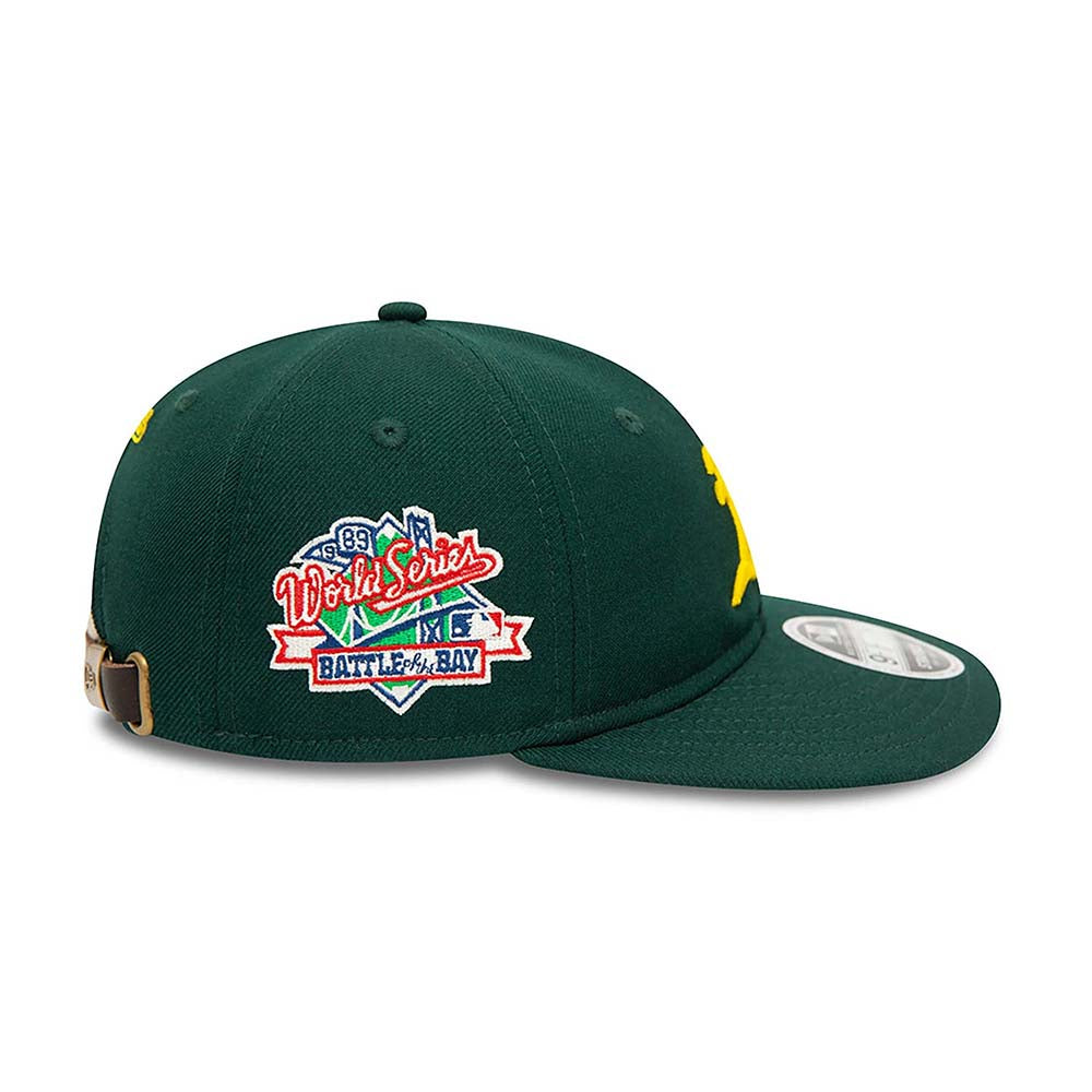 OAKLAND ATHLETICS COOPERSTOWN MULTI PATCH GREEN 9FIFTY STRAPBACK CAP