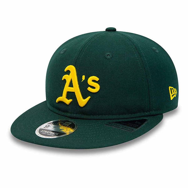 OAKLAND ATHLETICS COOPERSTOWN MULTI PATCH GREEN 9FIFTY STRAPBACK CAP