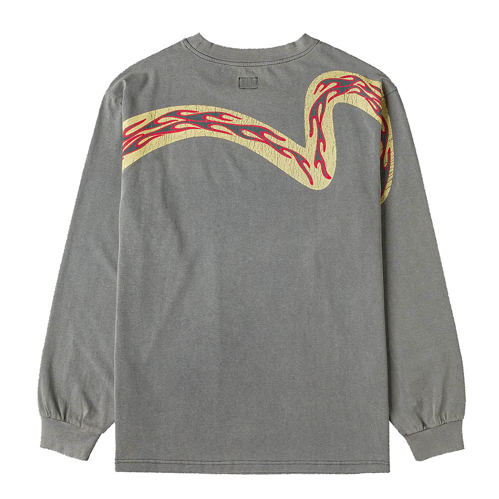 REVERSED SEAGULL SLOGAN LONG-SLEEVE T-SHIRT