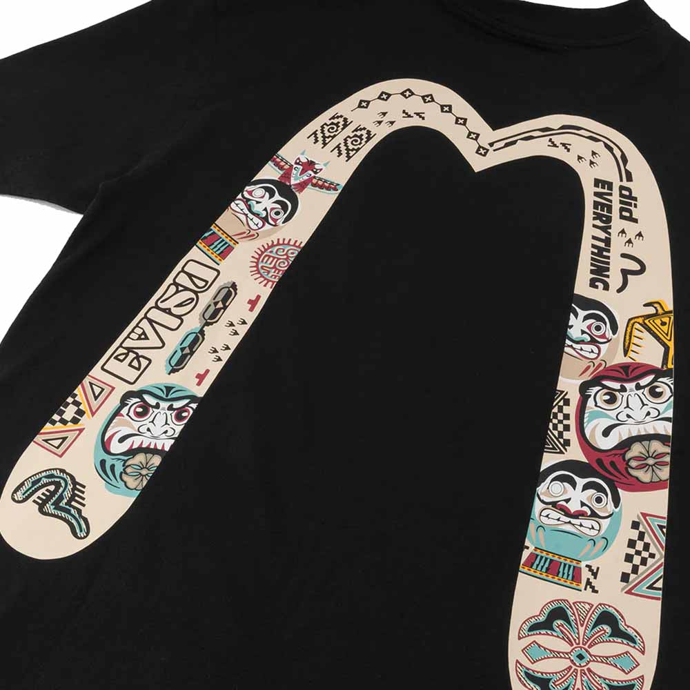 SLOGAN AND TOTEM DAICOCK PRINT RELAX FIT T-SHIRT