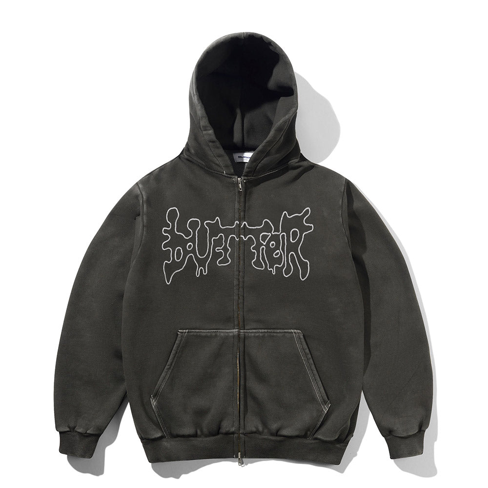 BLOTCH ZIP-THRU HOOD