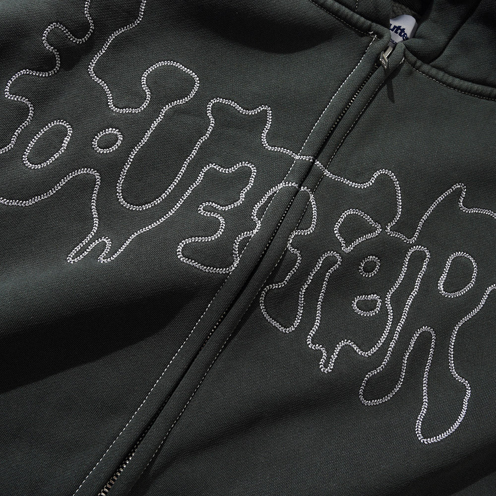 BLOTCH ZIP-THRU HOOD
