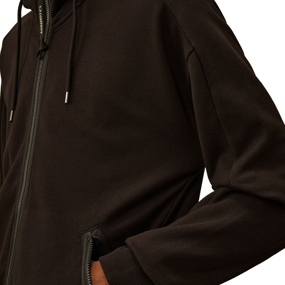 DIAGONAL RAISED FLEECE GOGGLE SWEATSHIRT