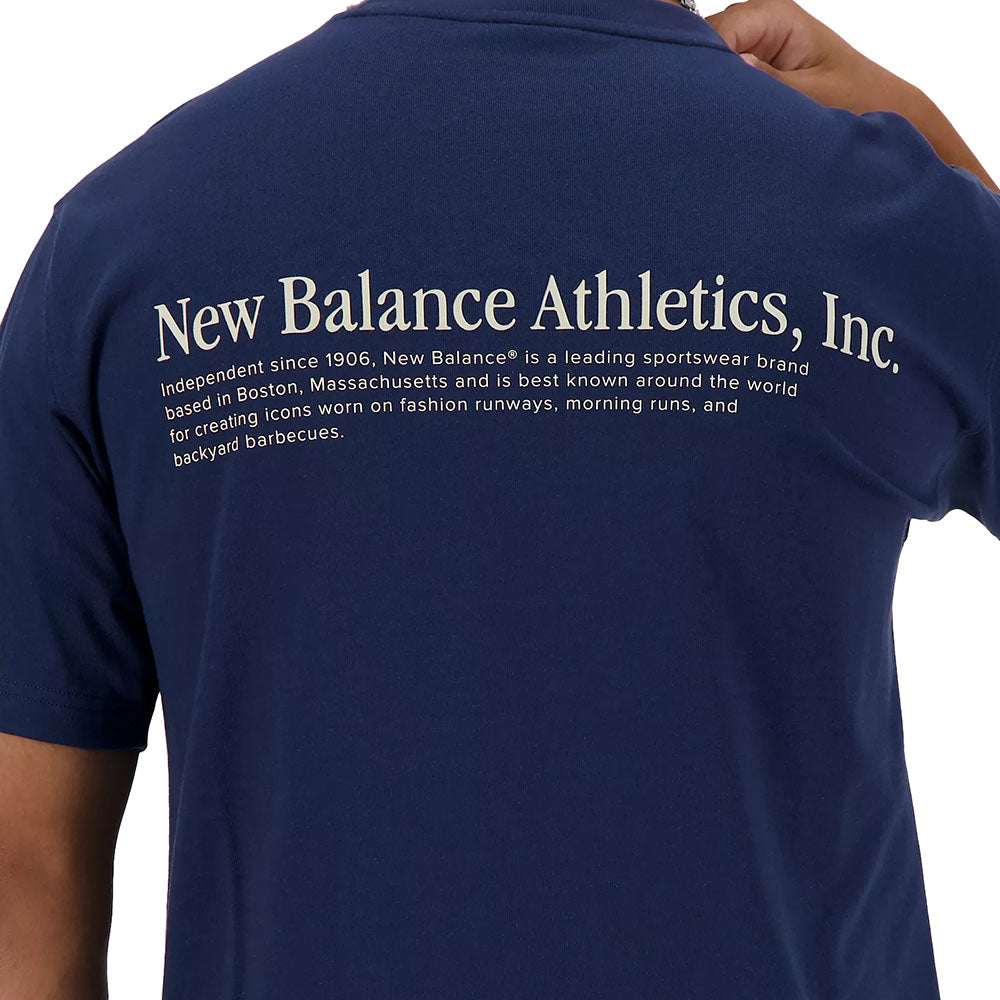 NB ATHLETICS FLOCKED RELAXED TEE