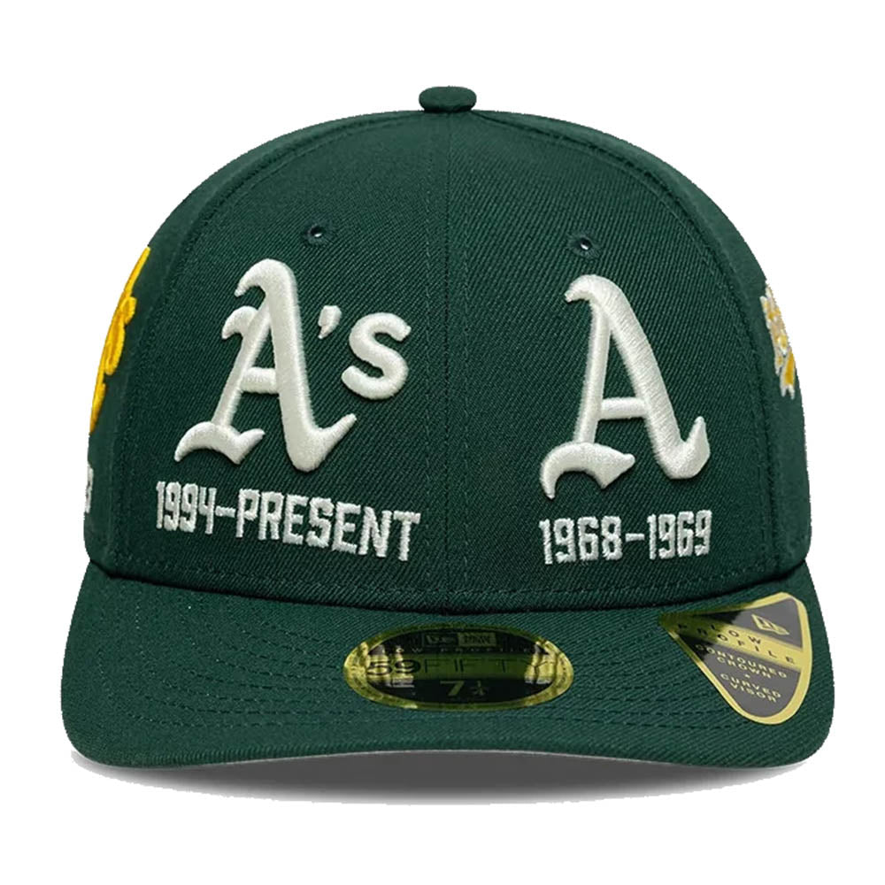 ATHLETICS MLB HISTORIC DARK GREEN LOW PROFILE 59FIFTY CAP