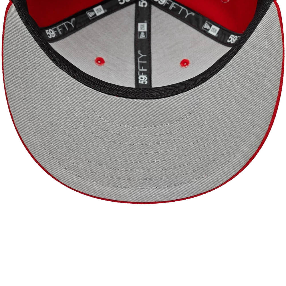 LA ANGELS MLB SCRIBBLE RED 59FIFTY CAP