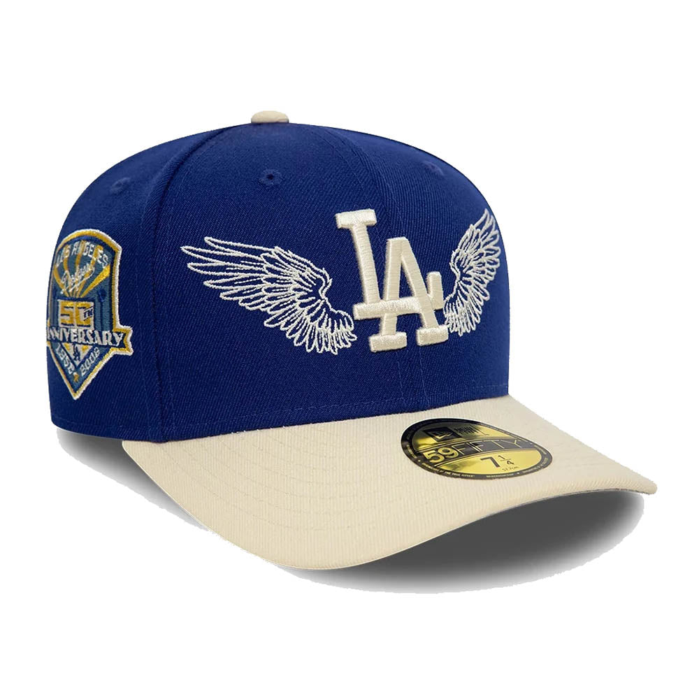 LA DODGERS MLB TEAM WINGS NAVY 59FIFTY CAP