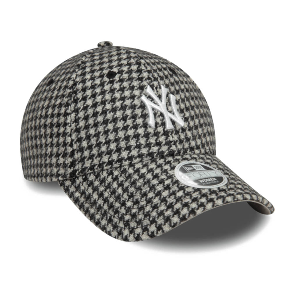 NEW YORK YANKEES HOUNDSTOOTH MLB FABRIC BLACK 9FORTY CAP