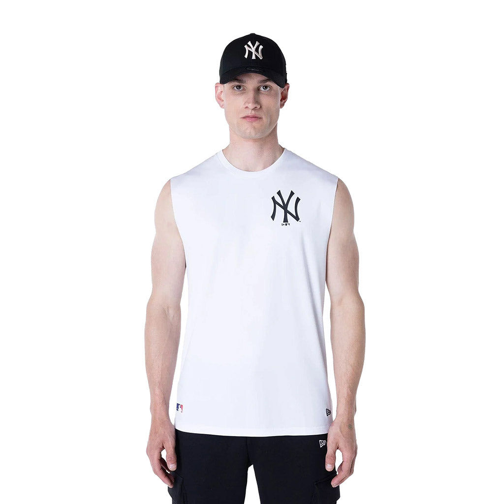 NEW YORK YANKEES MLB WHITE SLEEVELESS VEST