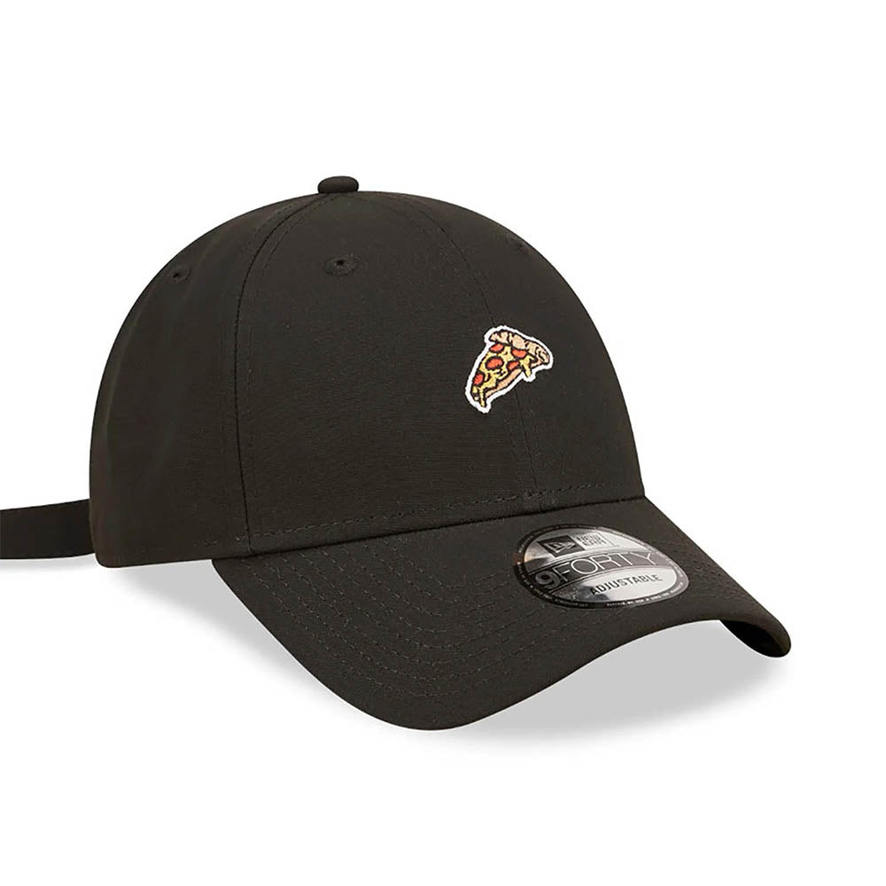 NEW ERA PIZZA FOOD ICON BLACK 9FORTY ADJUSTABLE CAP