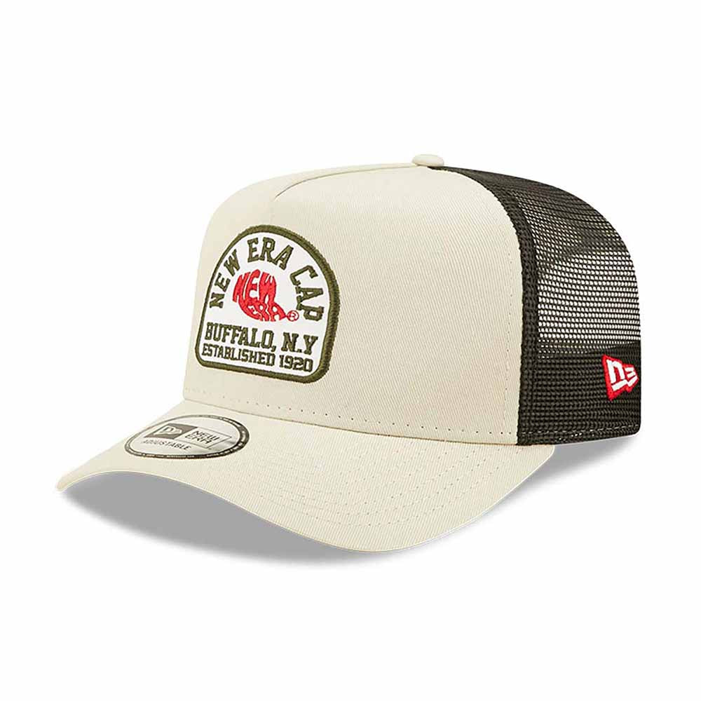 STATE PATCH CREAM A-FRAME TRUCKER CAP