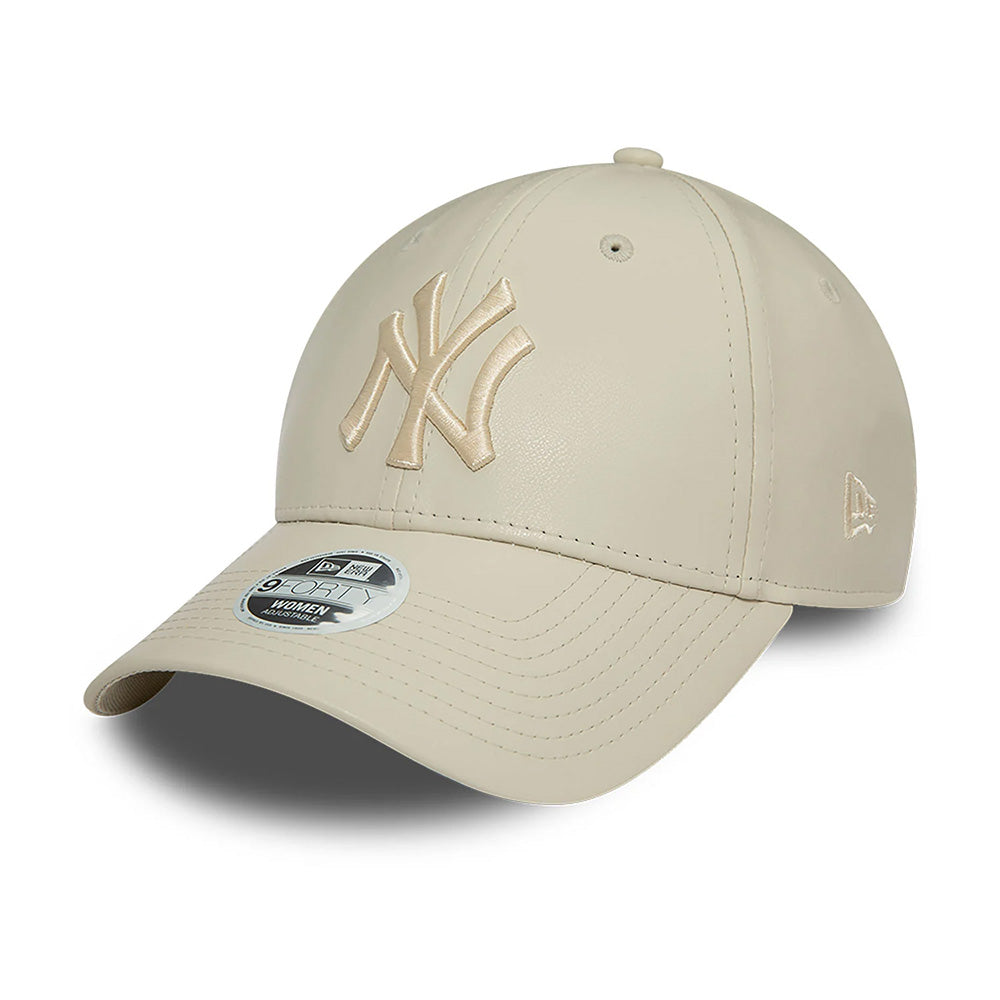 NEW YORK YANKEES FAUX LEATHER STONE 9FORTY ADJUSTABLE CAP