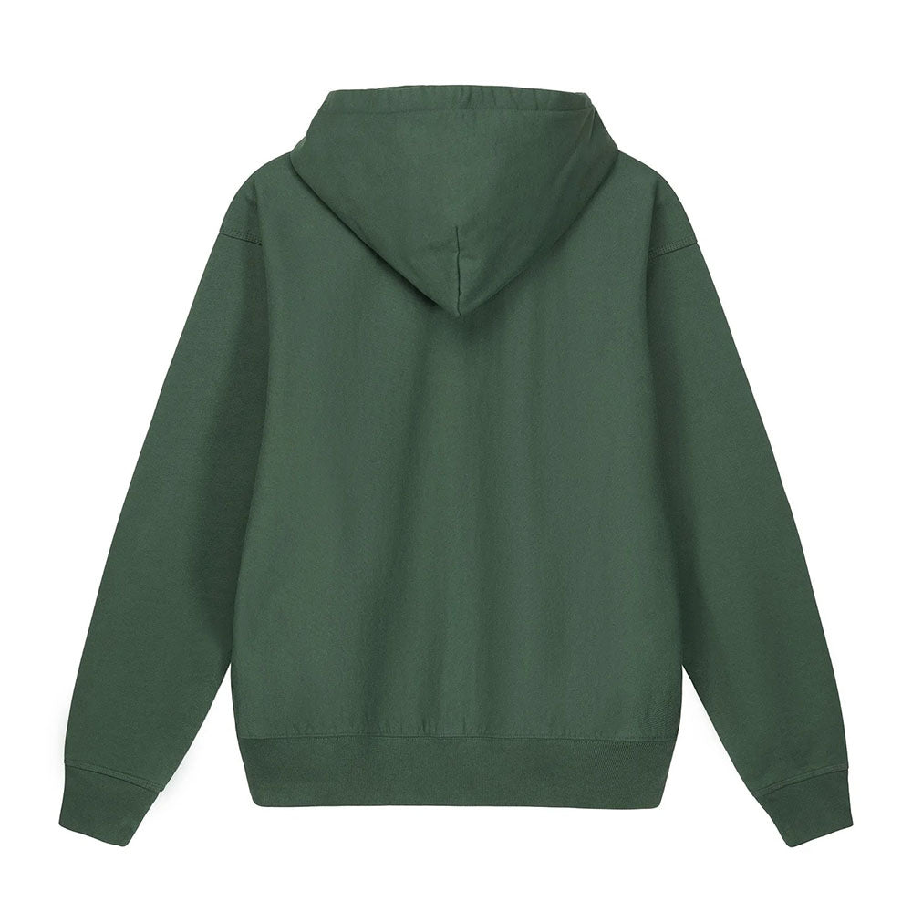 OVERDYED STOCK LOGO ZIP HOODIE