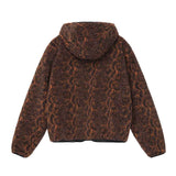 SNAKE JACQUARD SHERPA JACKET