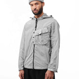 CHROME-R DETACHABLE GOGGLE HOOD OVERSHIRT