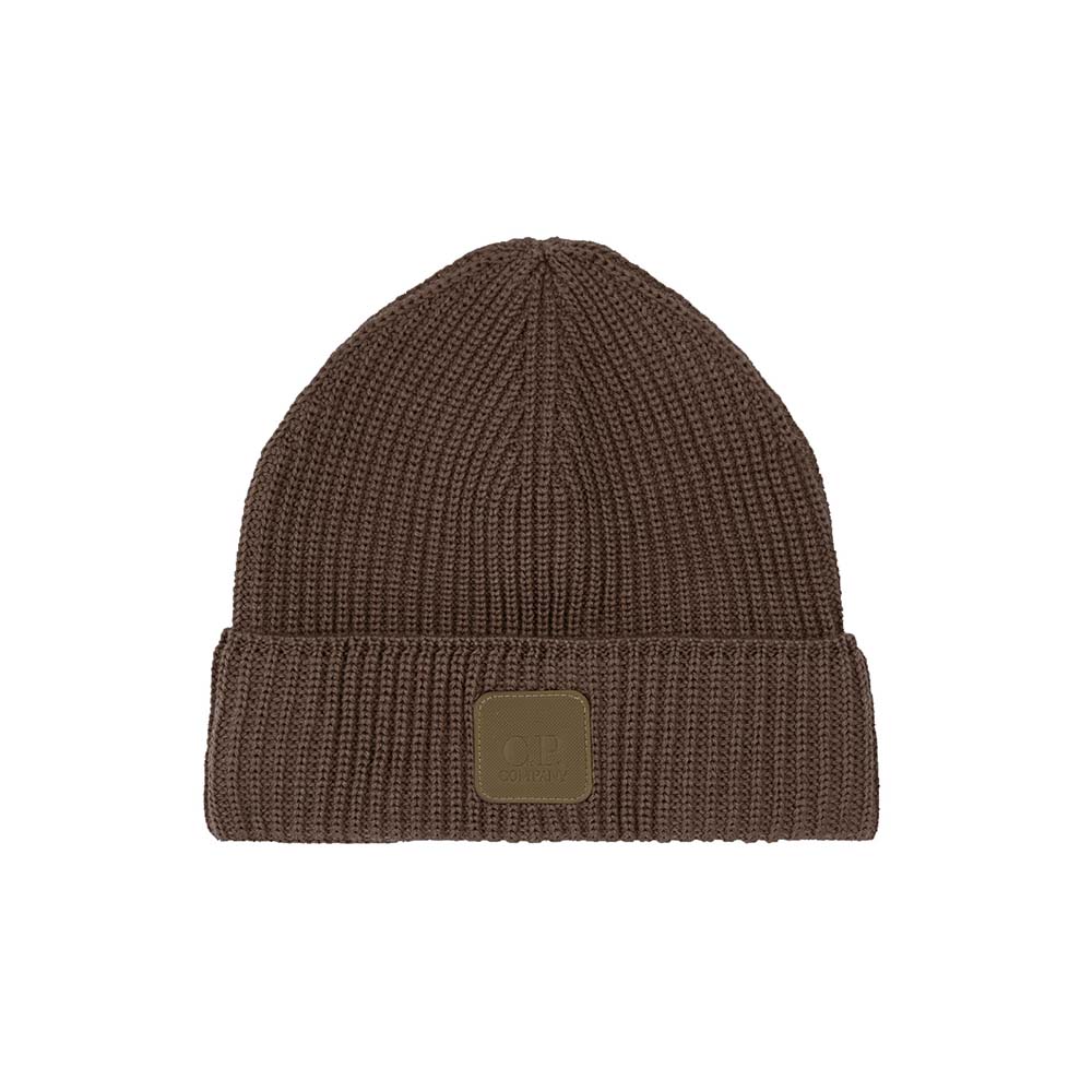 METROPOLIS SERIES MERINO WOOL LOGO BEANIE