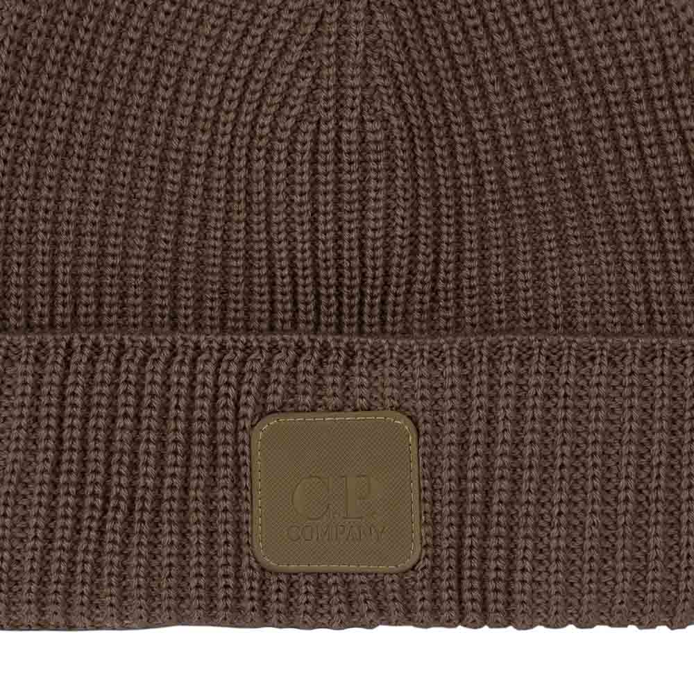 METROPOLIS SERIES MERINO WOOL LOGO BEANIE