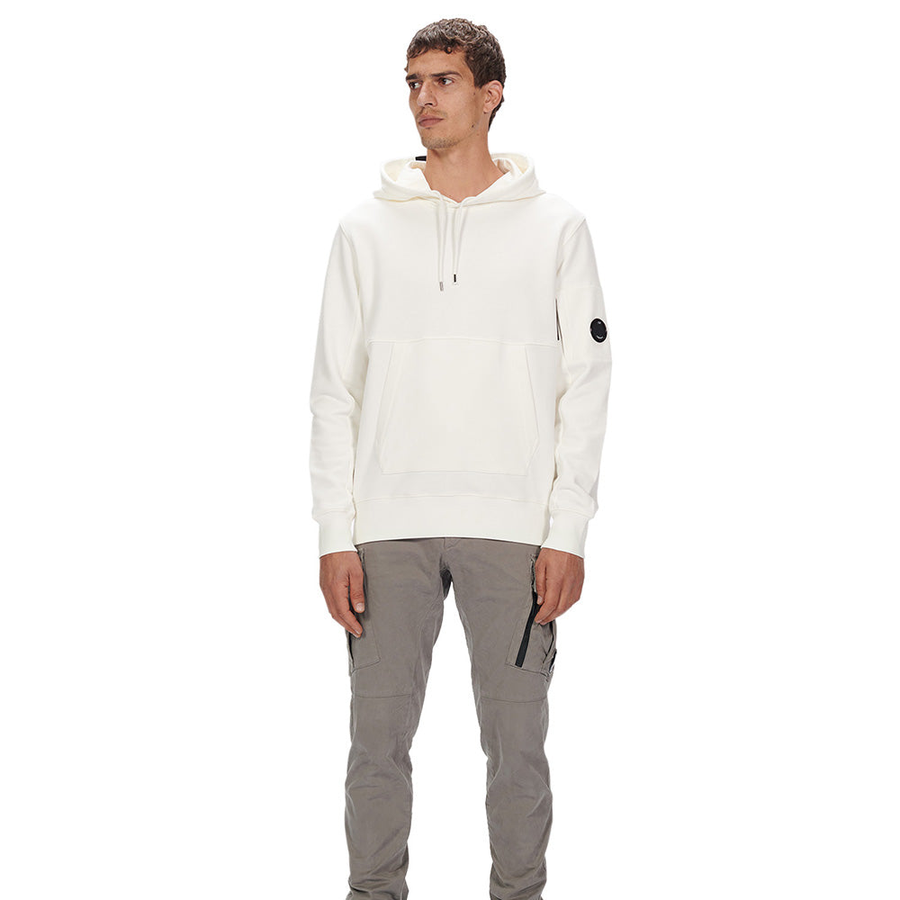 DIAGONAL RAISED FLEECE HOODIE