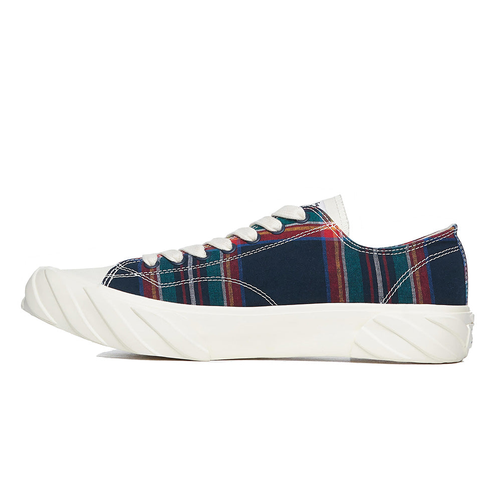 AGE CUT SNEAKERS NAVY CHECK