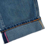 MISMATCHED KAMON PRINT SLIM FIT JEANS #2010