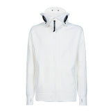 DIAGONAL RAISED FLEECE SPLIT GOGGLE HOODIE