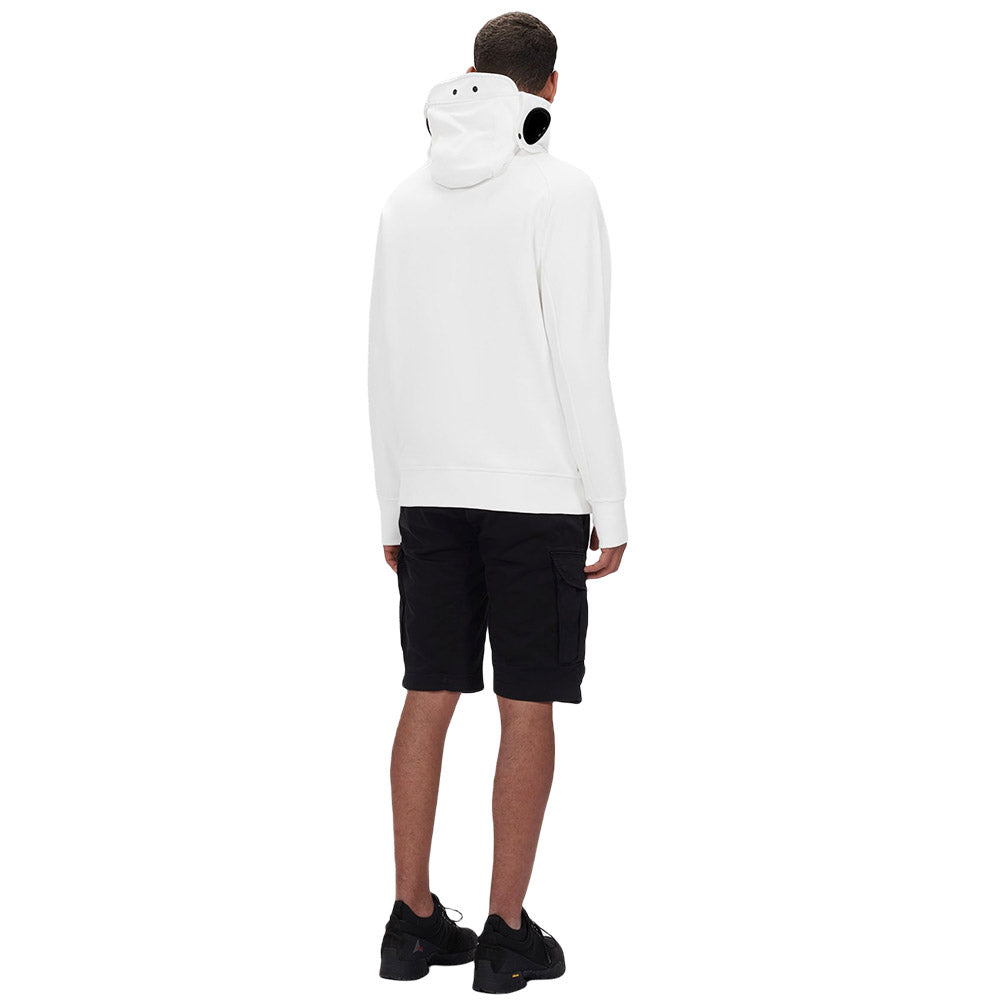 DIAGONAL RAISED FLEECE SPLIT GOGGLE HOODIE