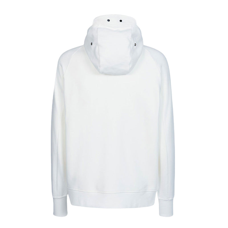 DIAGONAL RAISED FLEECE SPLIT GOGGLE HOODIE