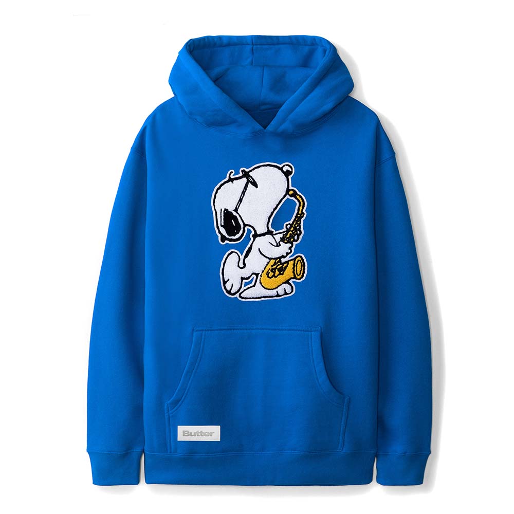 PEANUTS JAZZ CHENILLE APPLIQUE PULLOVER HOOD