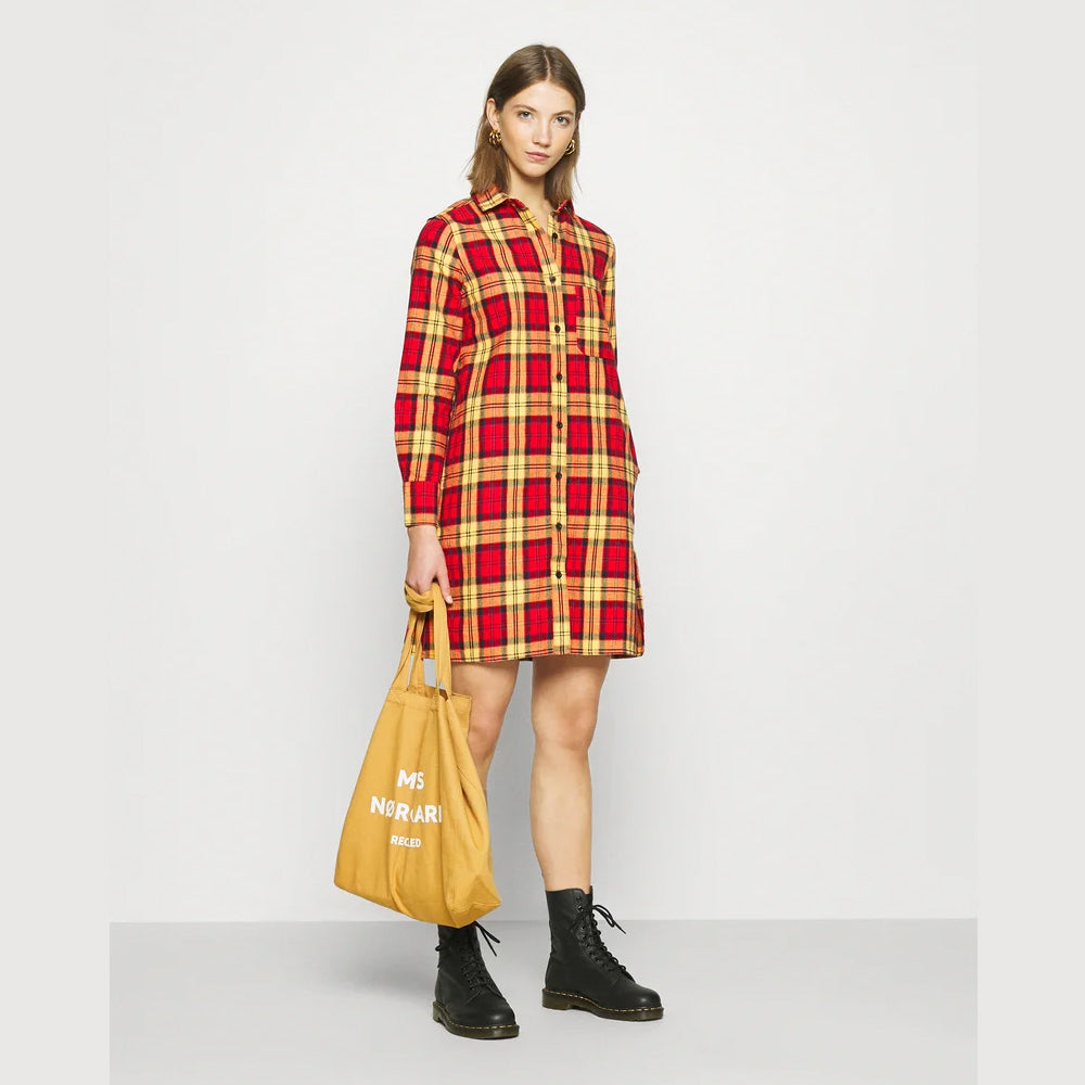 NEW IBERIA DRESS FIERY RED