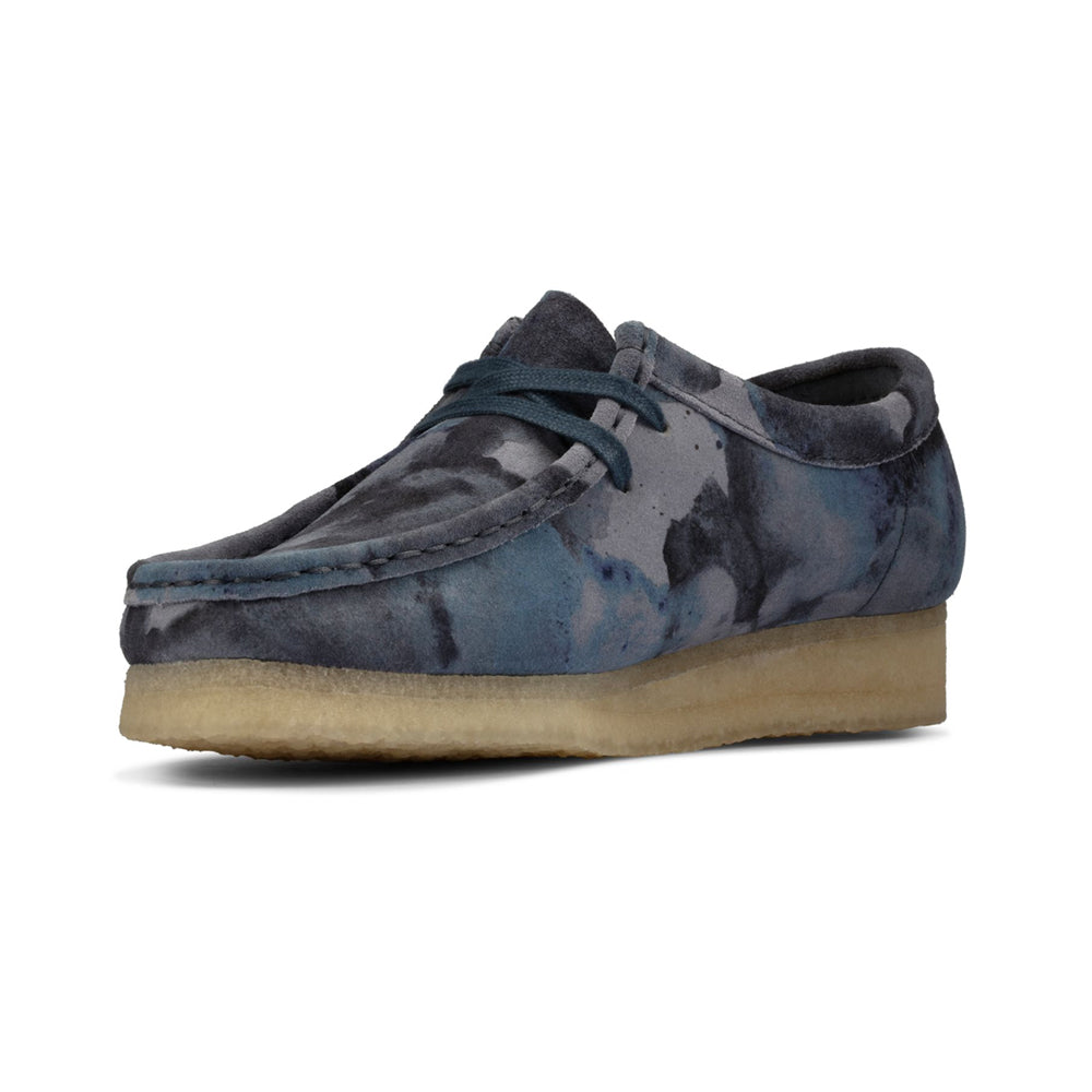 WALLABEE BOOTS BLUE CAMO