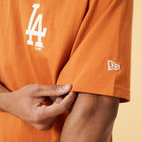 LA DODGERS LOGO BROWN OVERSIZED T-SHIRT
