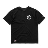 NEW YORK YANKEES LOGO BLACK OVERSIZED T-SHIRT