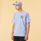 NEW YORK YANKEES LOGO BLUE OVERSIZED T-SHIRT