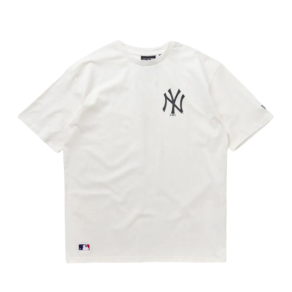 NEW YORK YANKEES LOGO OFF WHITE OVERSIZED T-SHIRT