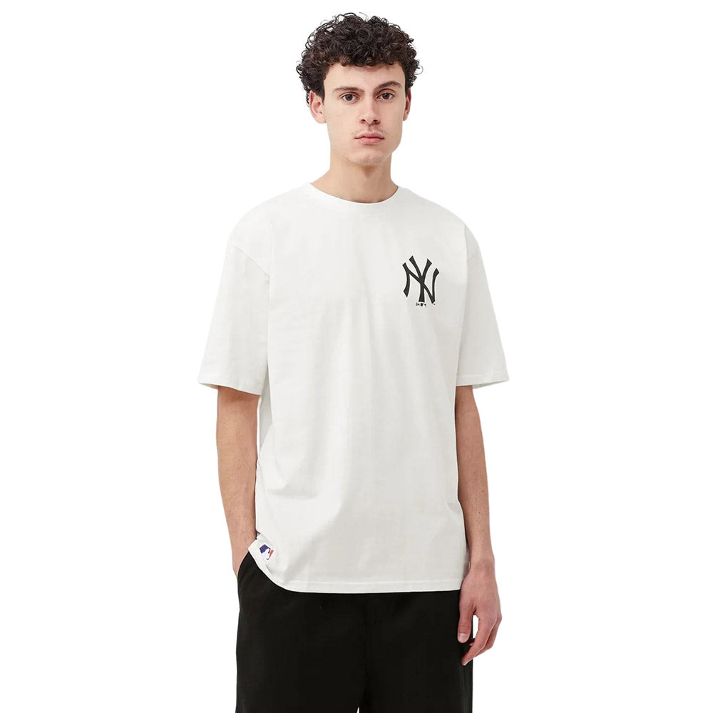 NEW YORK YANKEES LOGO OFF WHITE OVERSIZED T-SHIRT