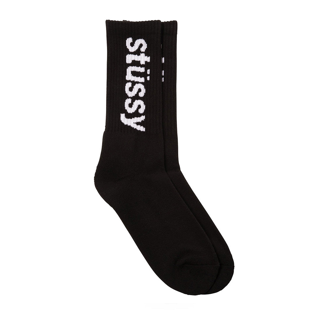 HELVETICA JACQUARD CREW SOCKS