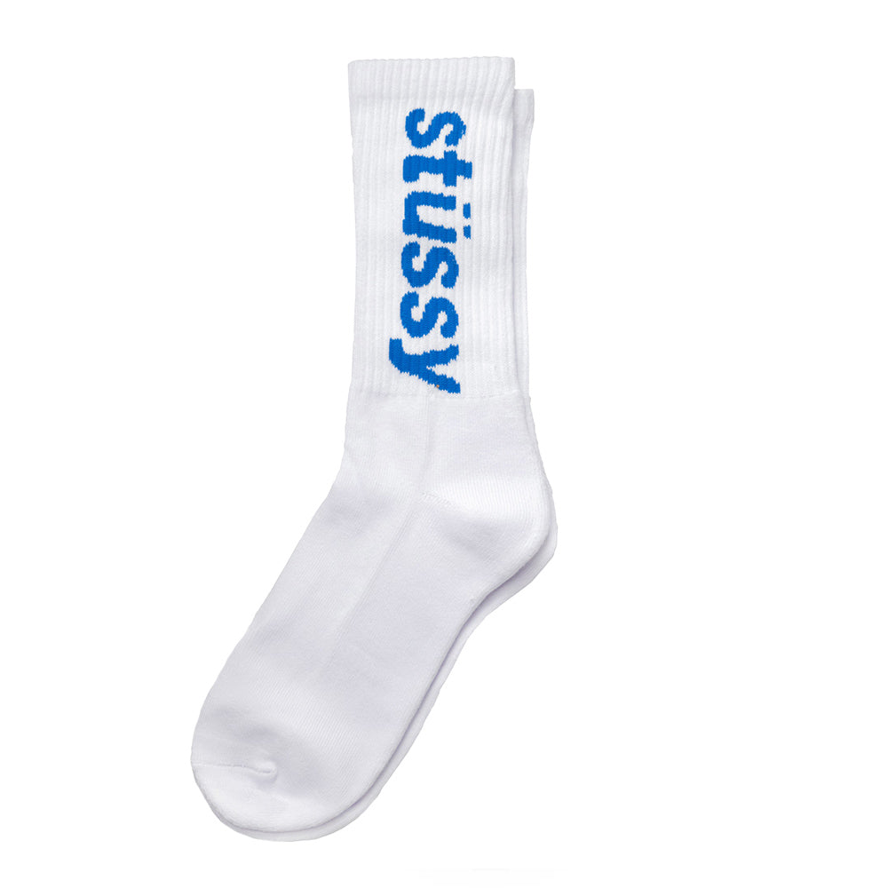 HELVETICA JACQUARD CREW SOCKS