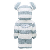 BEARBRICK 1000% ICE CREAM PIQUE PAJAMAS MINT WHITE