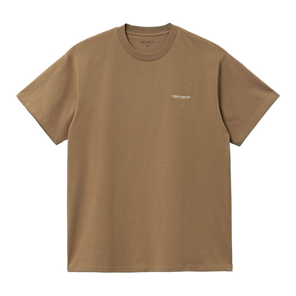 S/S SCRIPT EMBROIDERY T-SHIRT